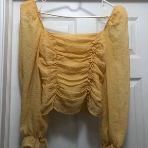 ASTR the label- Tonina top in dandelion yellow size M from Revolve
